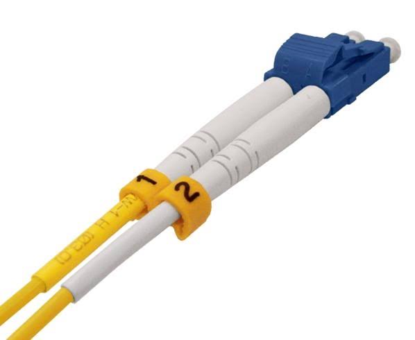 Duplex Single-mode Fiber Optic Patch Cable, 100 Meter E540
