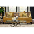 Gold Fabric Sofa N571