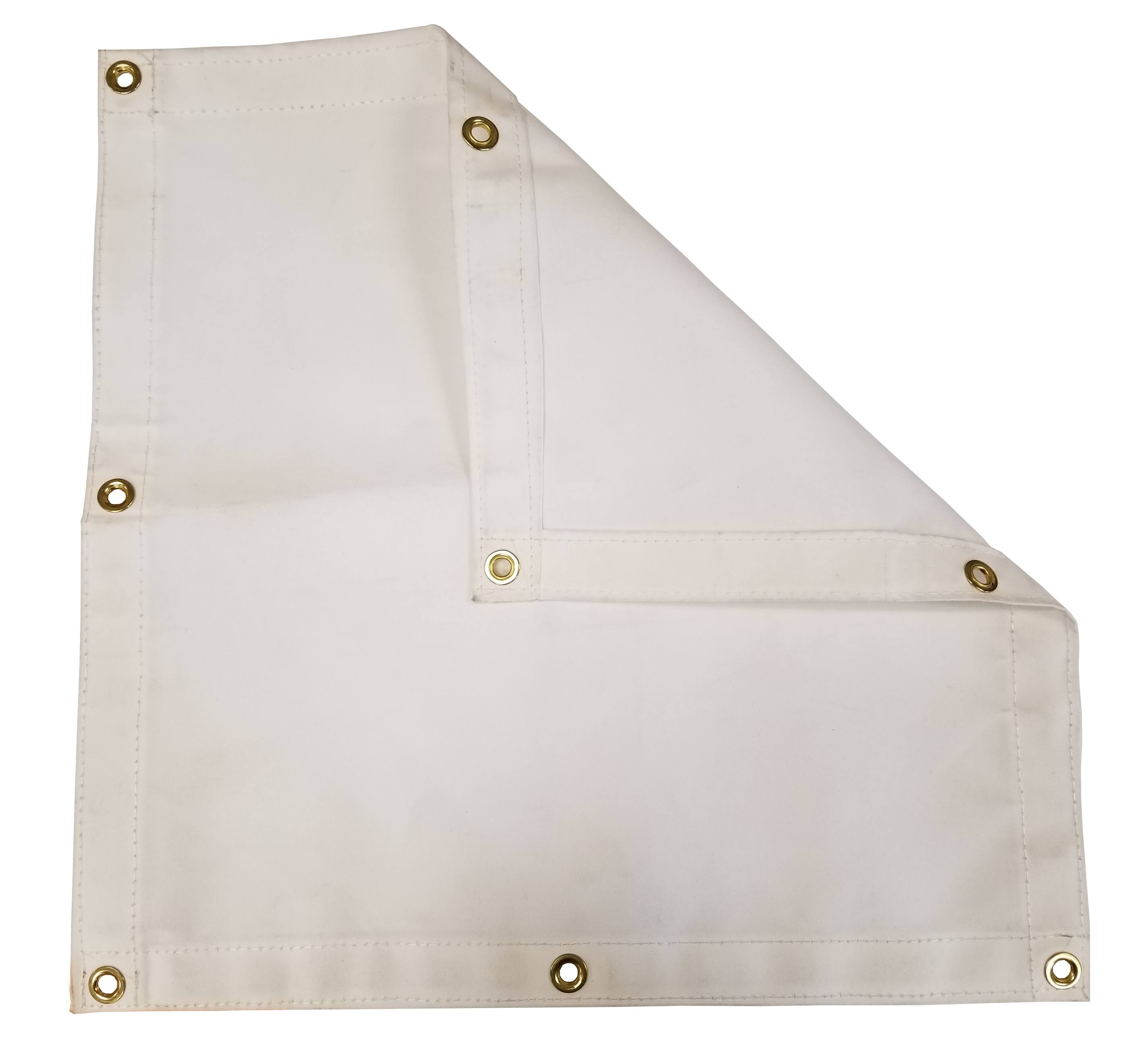 14.5 oz White Polyester Canvas Tarp V29102