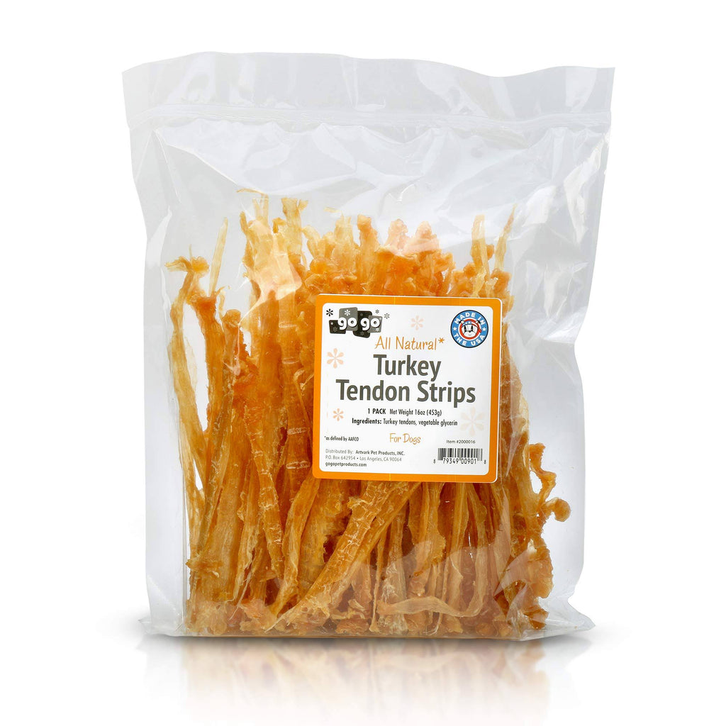 Turkey Tendon Strips Dog Chew Treats M463
