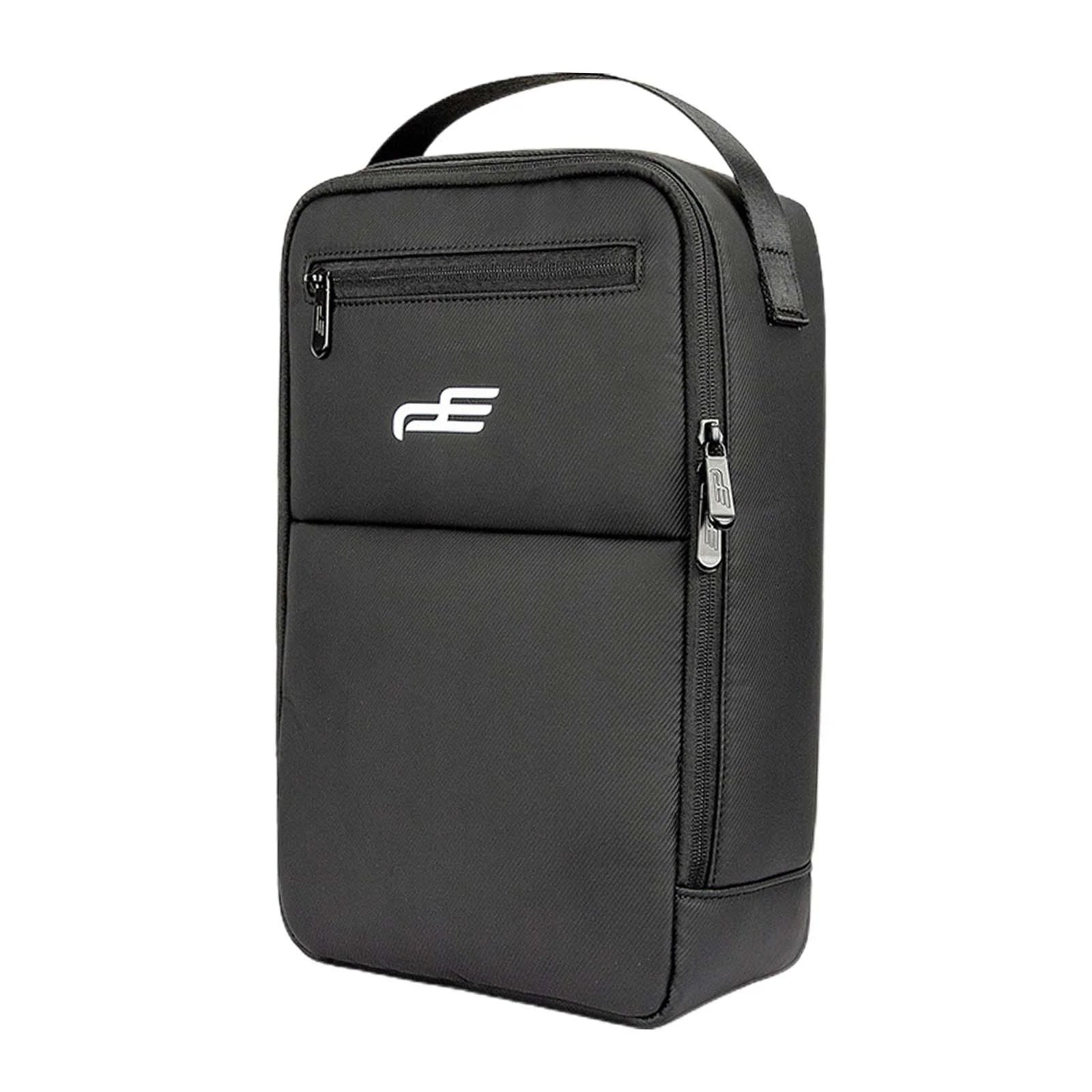Black Zippered Golf Shoe Storage Bag T9077