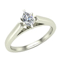 14K White Gold 1/3 Carat Diamond Solitaire Ring E237