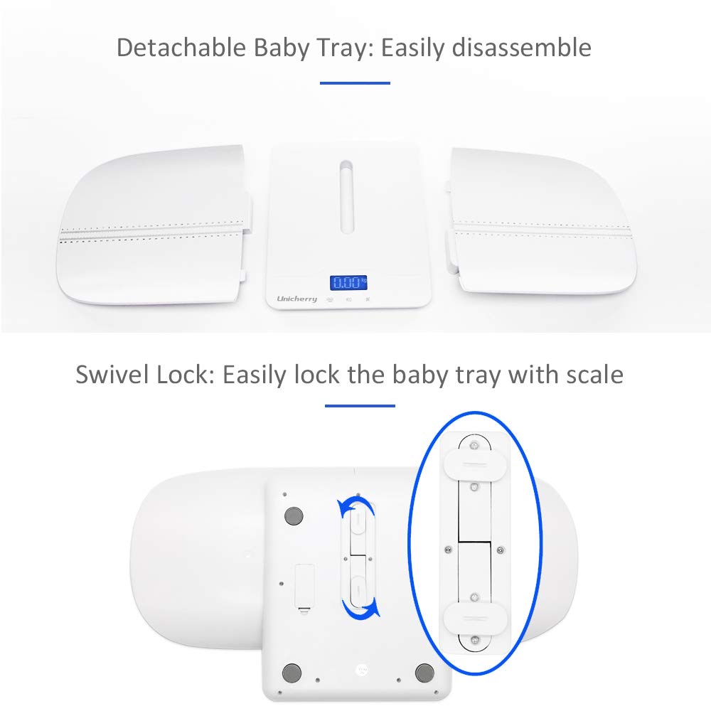 2 in 1 Digital Baby Scale with 4 Weighing Modes, Blue Backlight, Pack of 2 C730