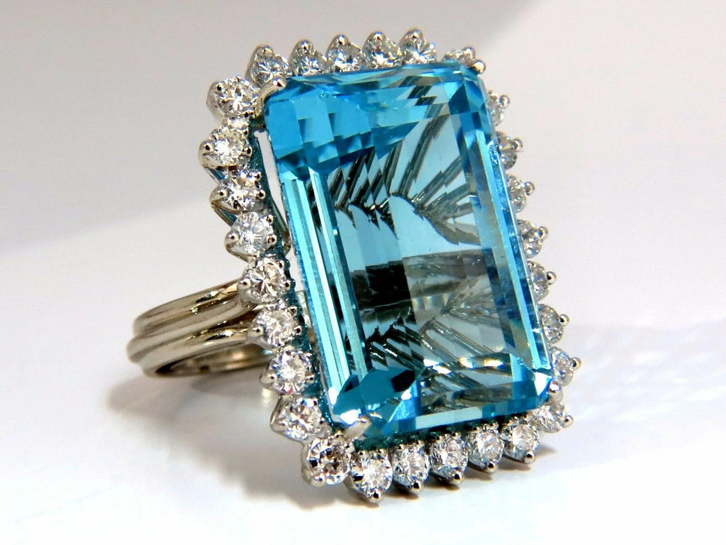 33.85ct Natural Blue Aquamarine Ring S8109