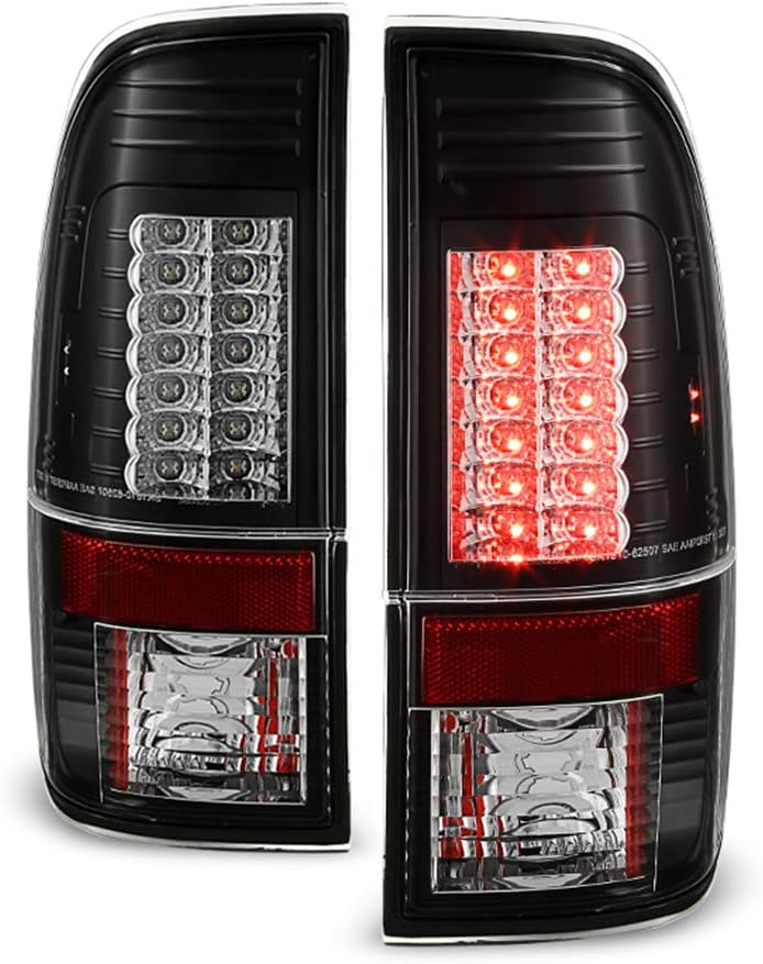 Red Clear LED Tail Lights for Ford F250 F350 F450 Superduty X366721