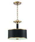 Satin Brass Semi Flush 2 Light A5796