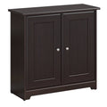 Espresso Oak Low Storage Cabinet with Doors Q34398