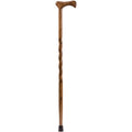Oak Brown Twisted Walking Cane H162