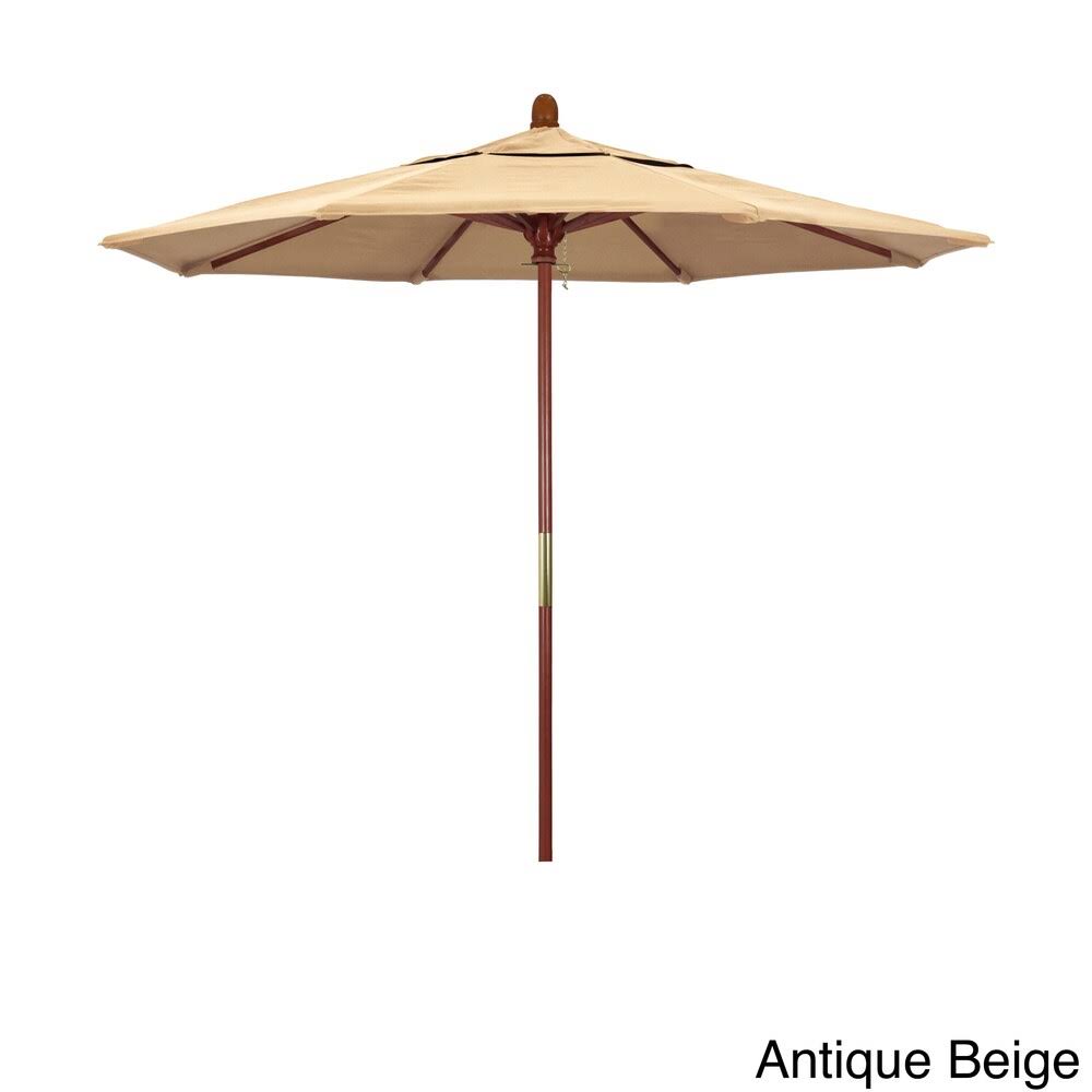 Red 7.5ft Round Wood Umbrella A937008