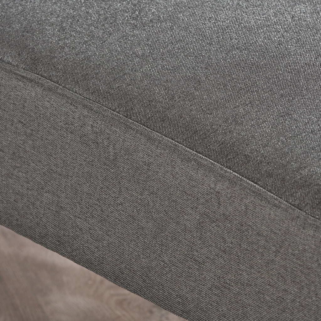 Slate Gray Fabric Chaise Lounge Y760