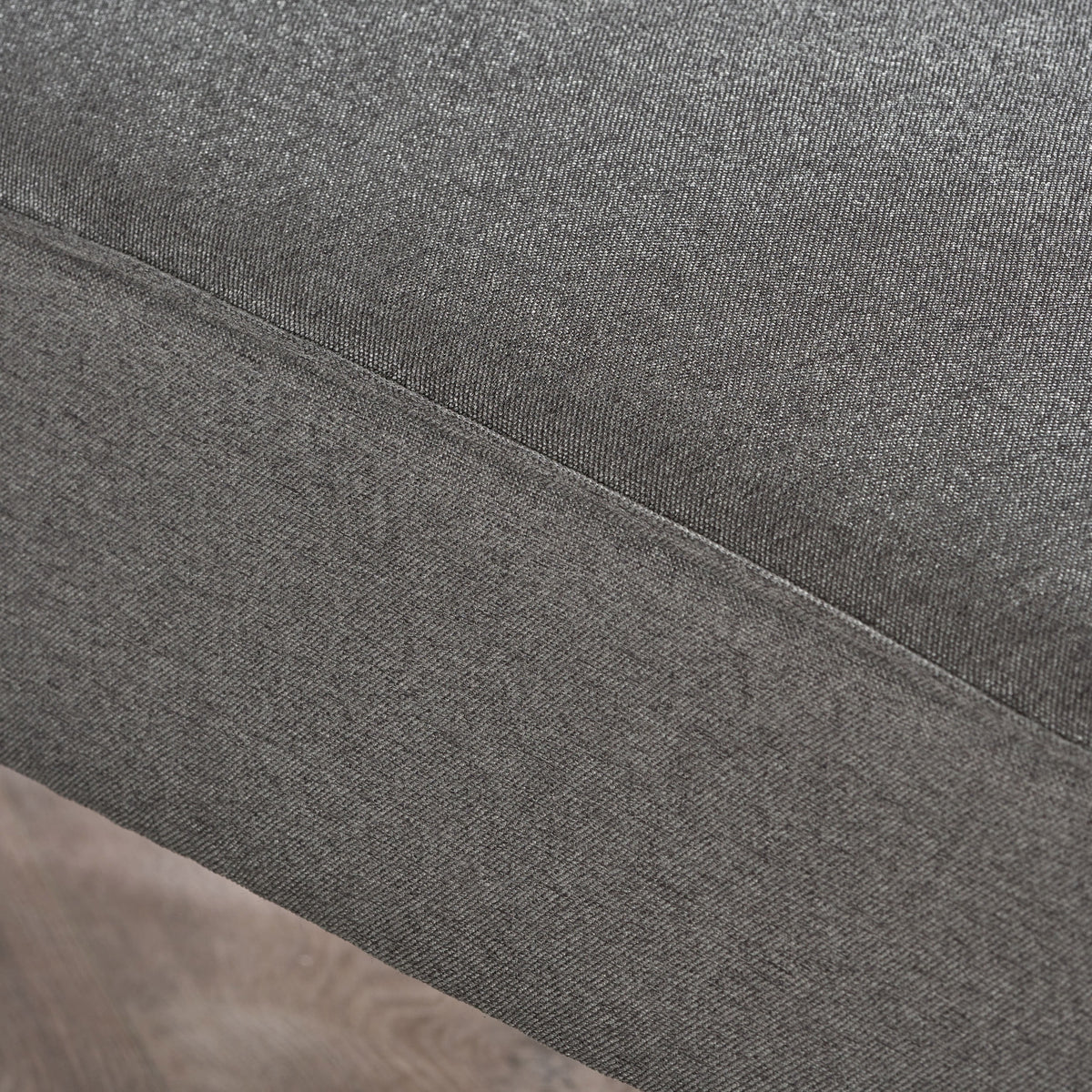 Slate Gray Fabric Chaise Lounge Y760