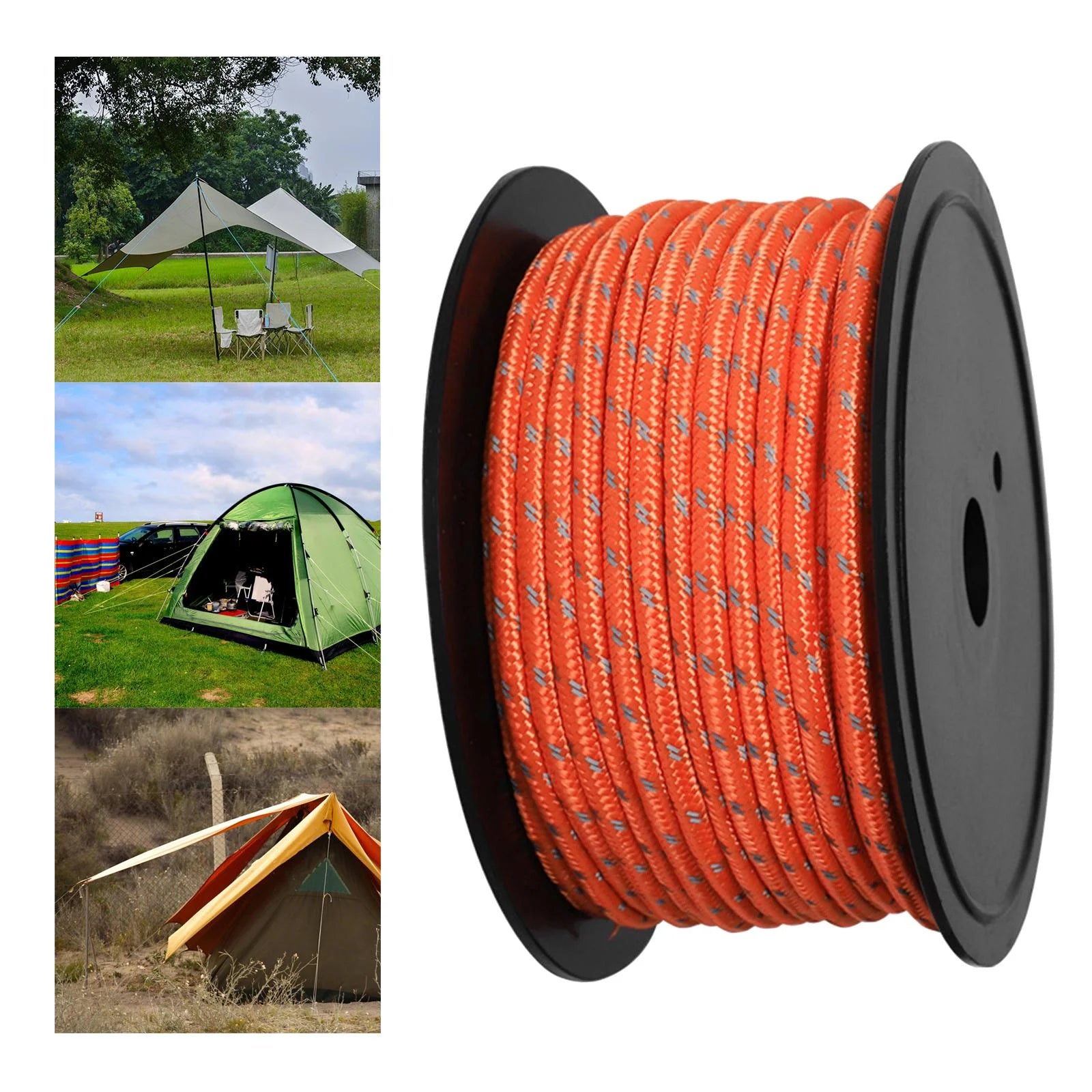 Orange Reflective Tent Rope Guylines I632274