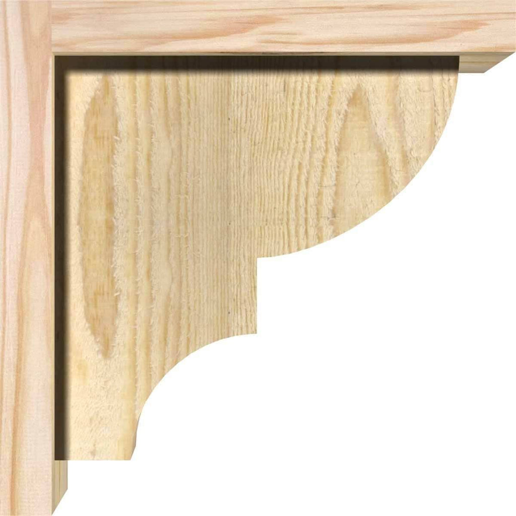 Ridgewood Rough Sawn Corbel with Backplate, Douglas Fir M251