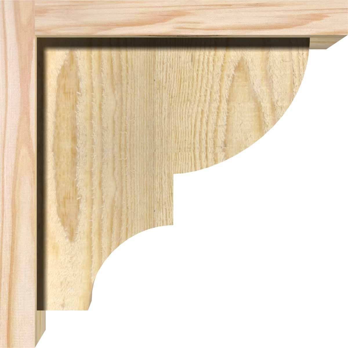 Ridgewood Rough Sawn Corbel with Backplate, Douglas Fir M251