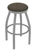 25x22 Counter Stool with Anodized Nickel Finish and 360 Swivel D41347
