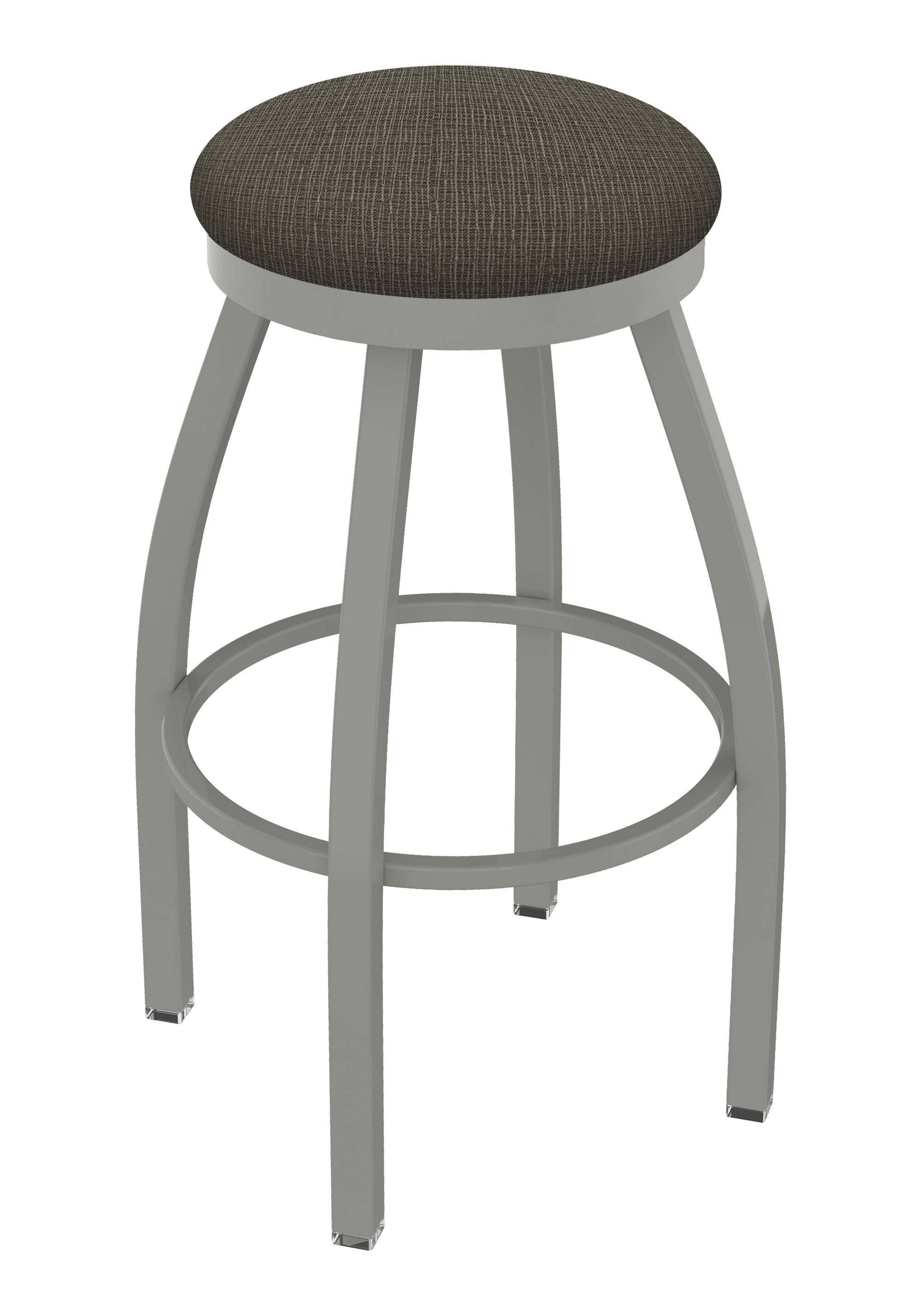 25x22 Counter Stool with Anodized Nickel Finish and 360 Swivel D41347