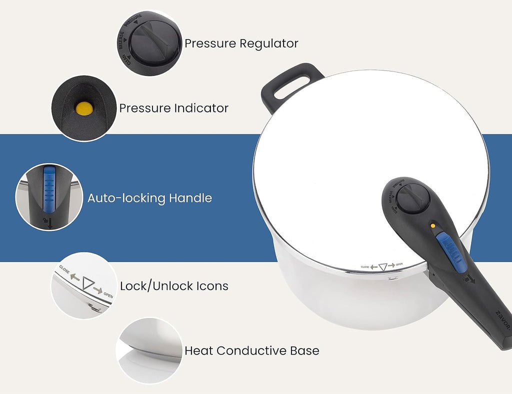 10 Quart 15-PSI Pressure Cooker And Canner D832