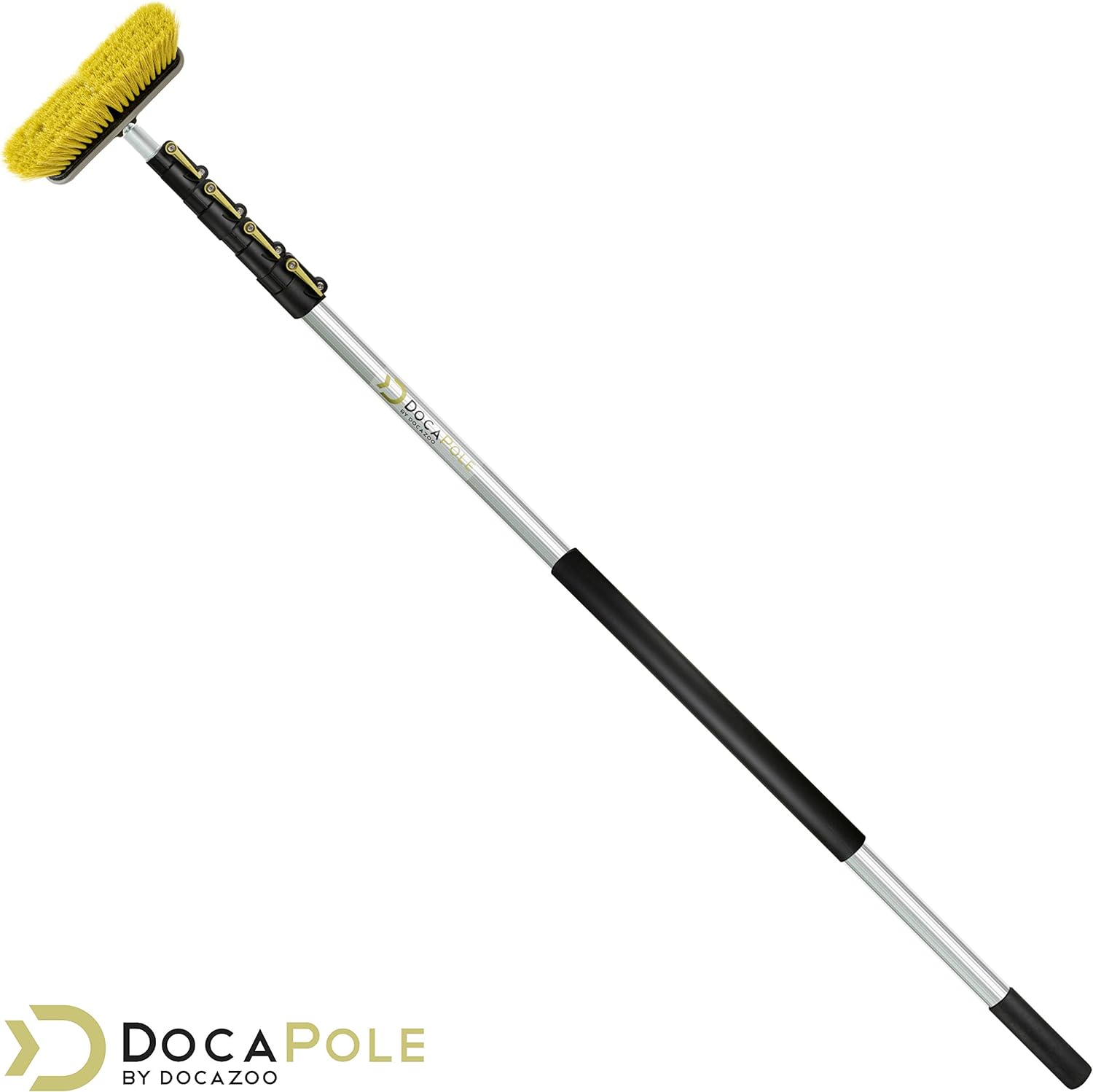 11 Inch Medium Bristle Deck Brush with 5-12 Foot Extension Pole X63181