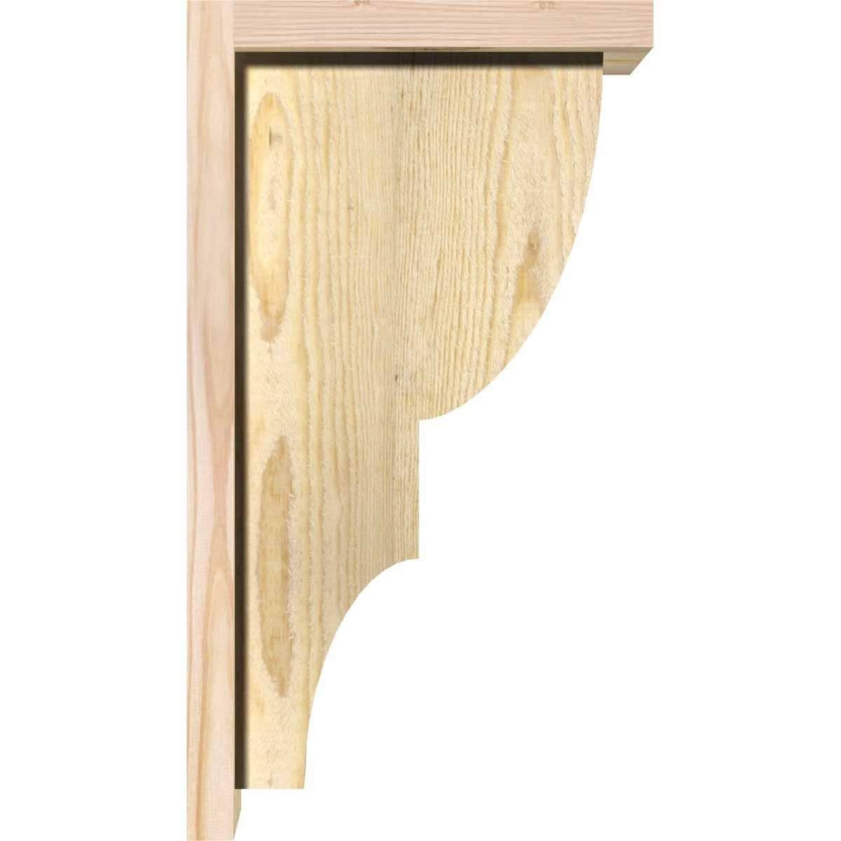 Ridgewood Rough Sawn Corbel with Backplate, Douglas Fir M251