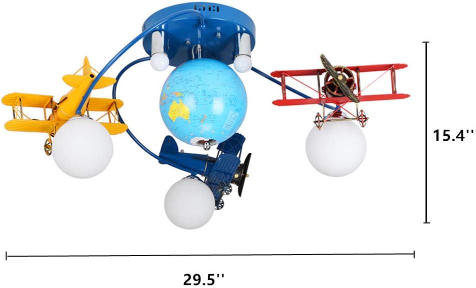 Airplane LED Flush Mount Light Fixture for Kids Room C302