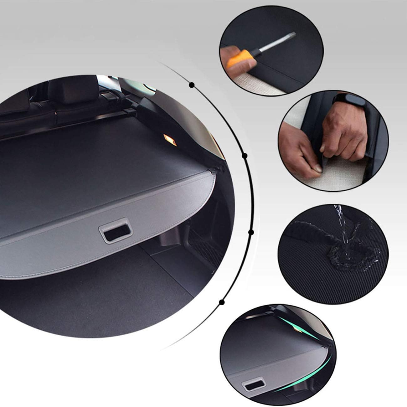 Retractable Cargo Cover Trunk Shade for Hyundai Tucson K149