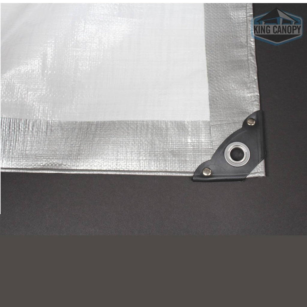Silver/White Super Heavy Duty Tarp 40x60 O727