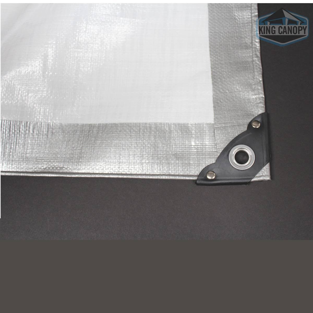 Silver/White Super Heavy Duty Tarp 40x60 O727