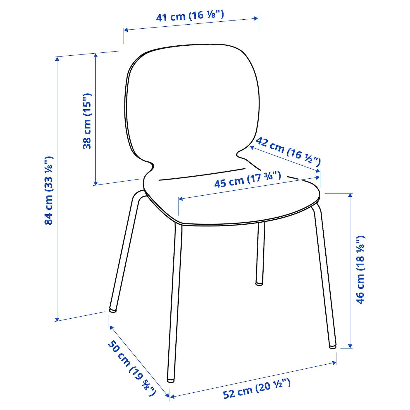 Black Chrome Plated Chair F99817