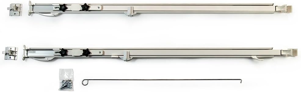 White Manual RV Awning Arms Set L436