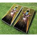 Green White Cornhole Set O427