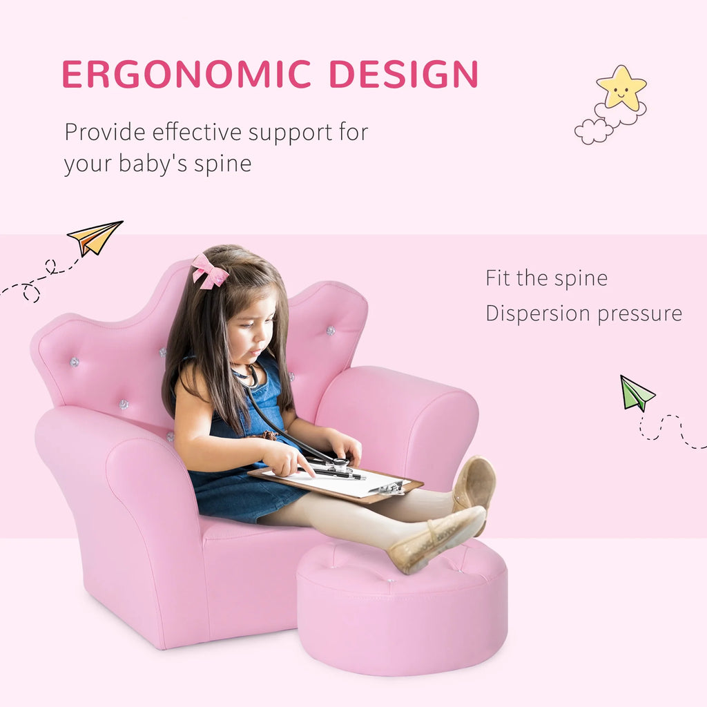 Kids Sofa Set with Footstool K768297