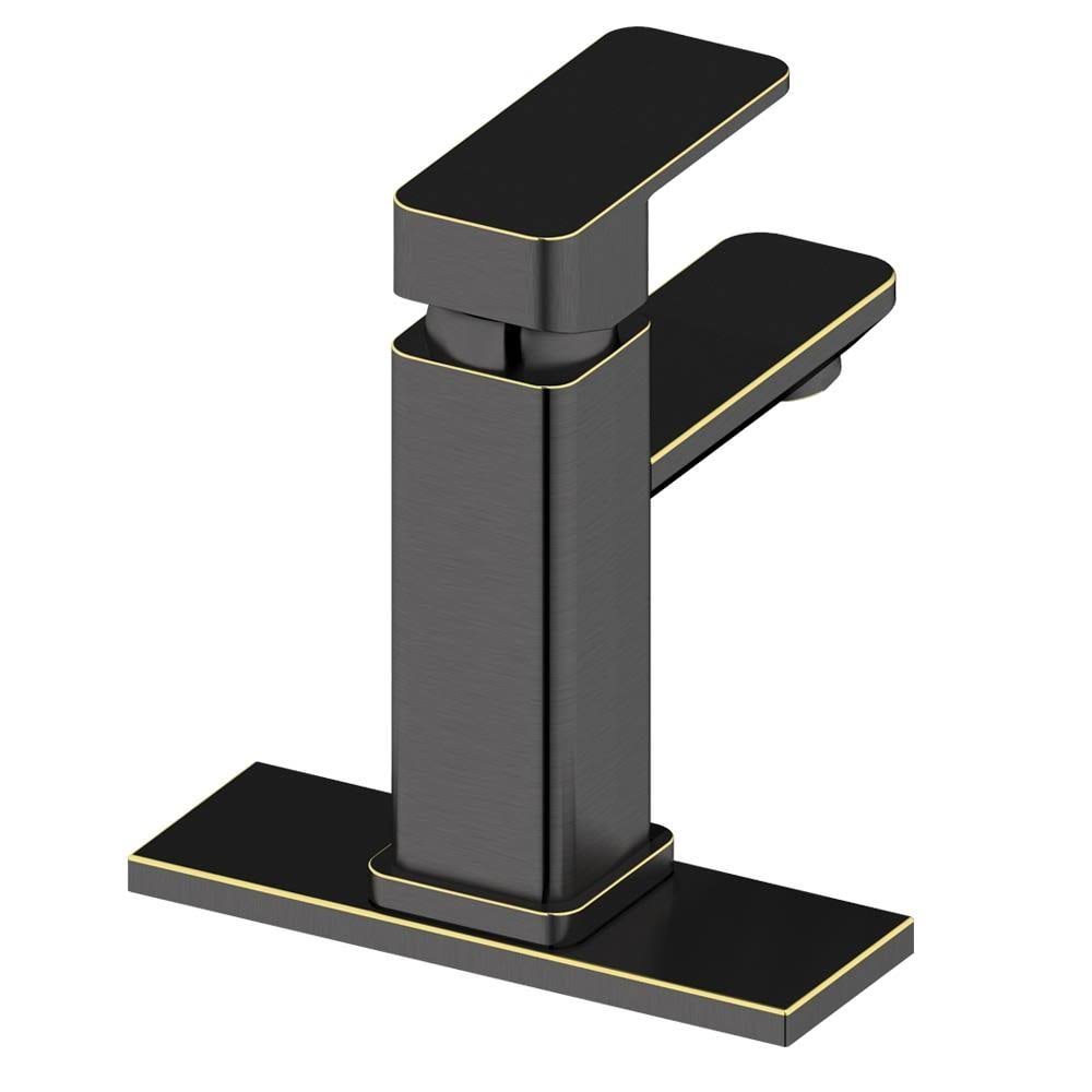 Oil Rubbed Bronze 1-Handle 4-in Centerset Bathroom Sink Faucet H49747