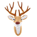Stuffed Deer Head Wall Hanging Decor E977357