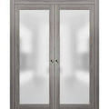Glass Closet Doors with Pocket Frame Hardware B648438