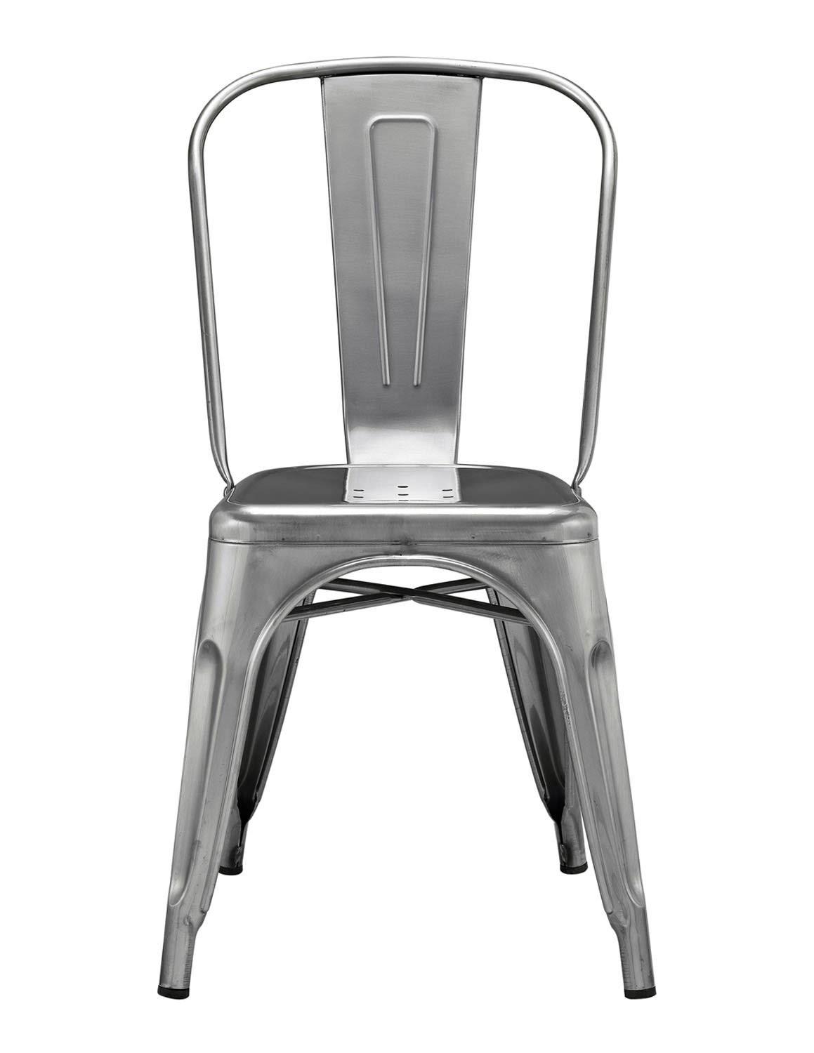 Navy Blue Metal Cafe Chair M498