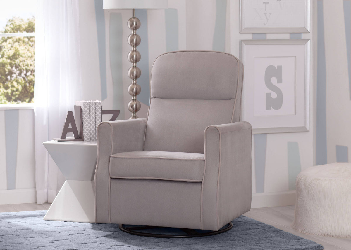 Navy Swivel Glider Rocker Chair Q963092