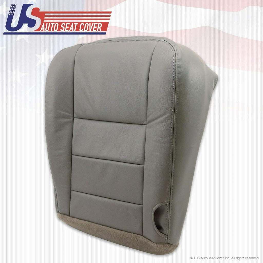 Gray Leather Driver Bottom Seat Cover Z29106