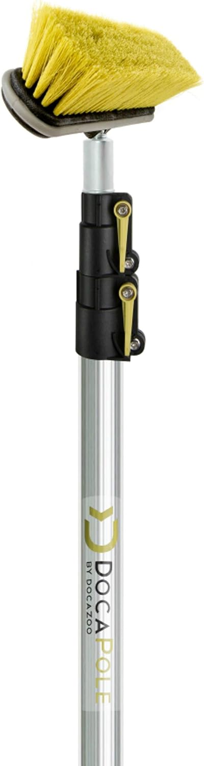 11 Inch Medium Bristle Deck Brush with 5-12 Foot Extension Pole X63181