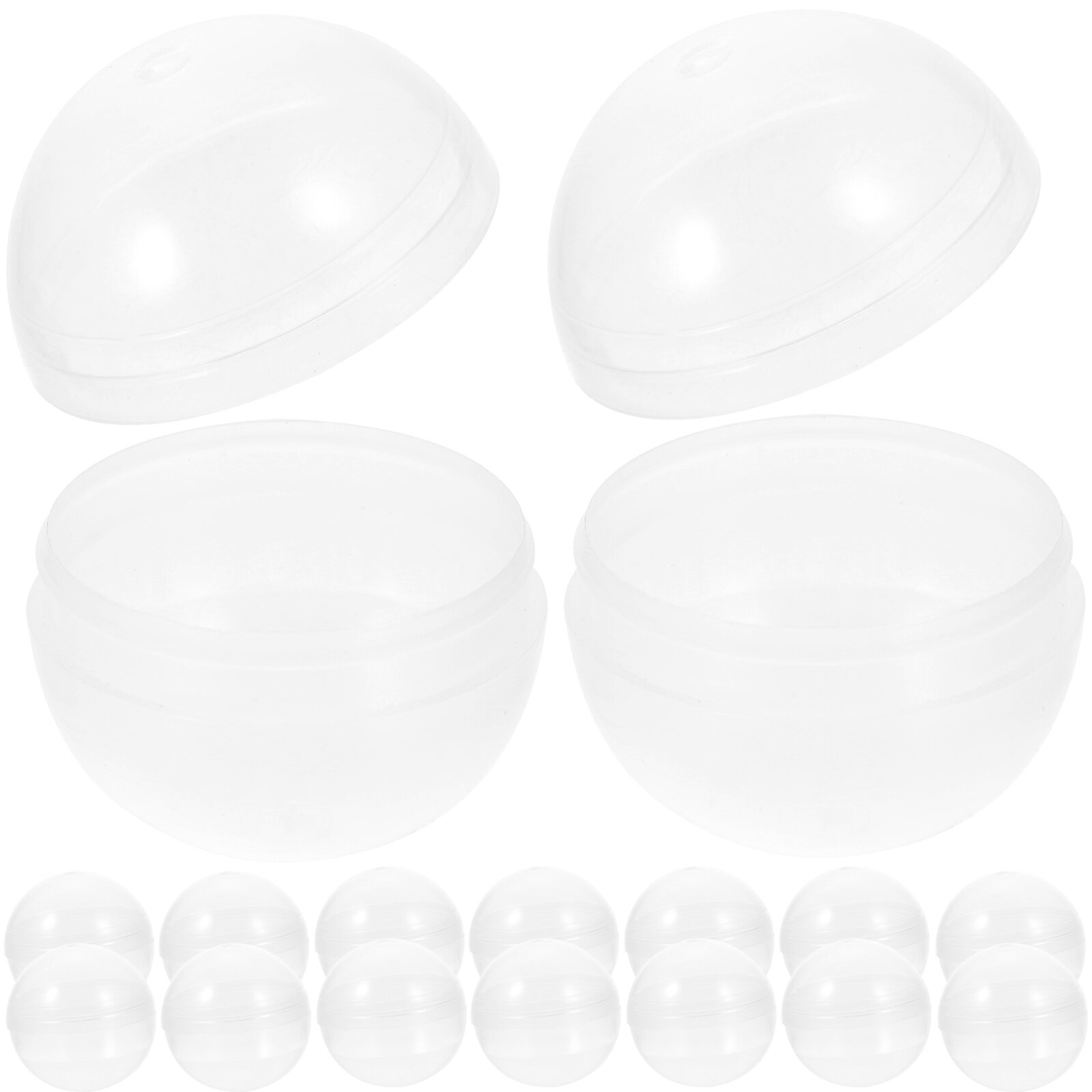100pcs Clear Plastic Fillable Balls T856