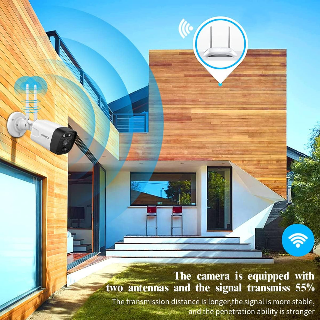 2K 3.0MP Wireless Security Camera System, 8 Channel NVR with 4TB HDD W7245