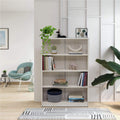 Mahogany 4-Shelf Bookcase V4235