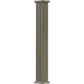 8x22 x 8& Endura-Aluminum Column, Square Shaft, Non-Tapered, Fluted, Clay Finish w/ Capital & B T93911