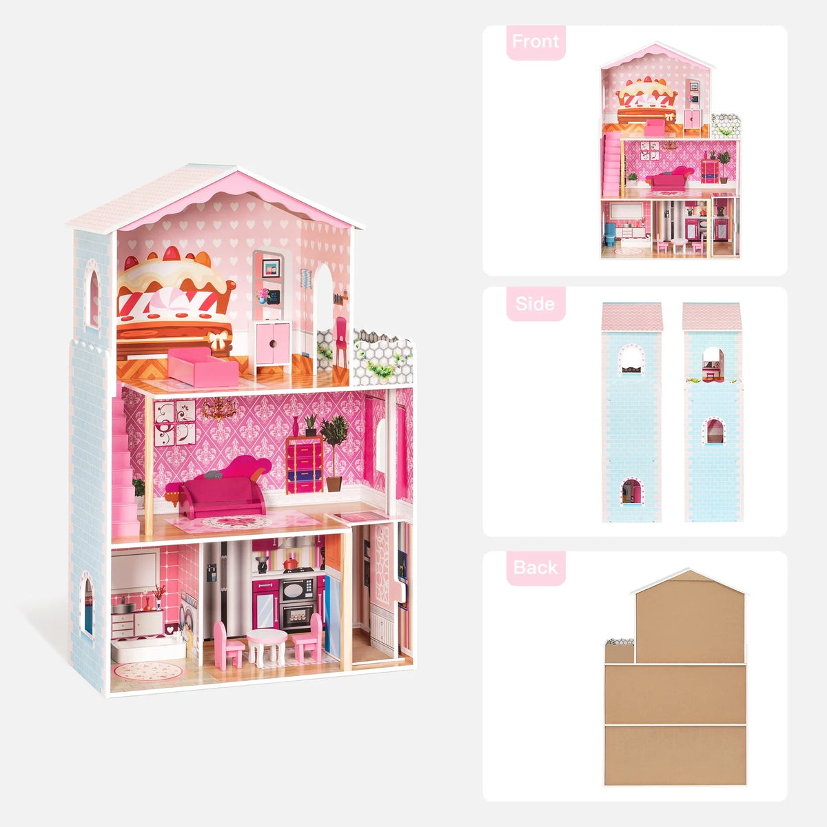 Wooden Dollhouse V3086