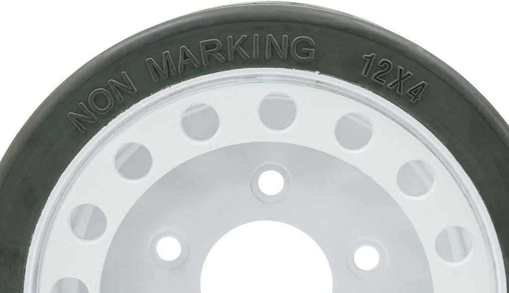 (2 Pack) Scissor Lift Tires 12 x 4, Non-Marking Wheel Assembly F8711