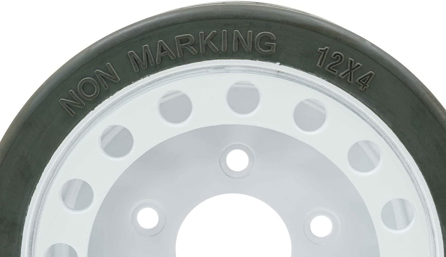 (2 Pack) Scissor Lift Tires 12 x 4, Non-Marking Wheel Assembly F8711