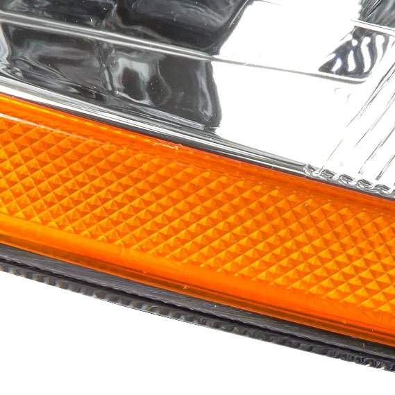 OE Style Headlight Chrome Housing Amber Corner Headlamp Left + Right U630