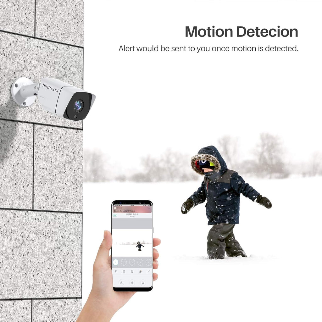 5MP PoE Security Camera System with 4PCS IP Cameras and 1TB HDD NVR T917660