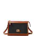 Black/Gold Nylon Zip Crossbody P57963