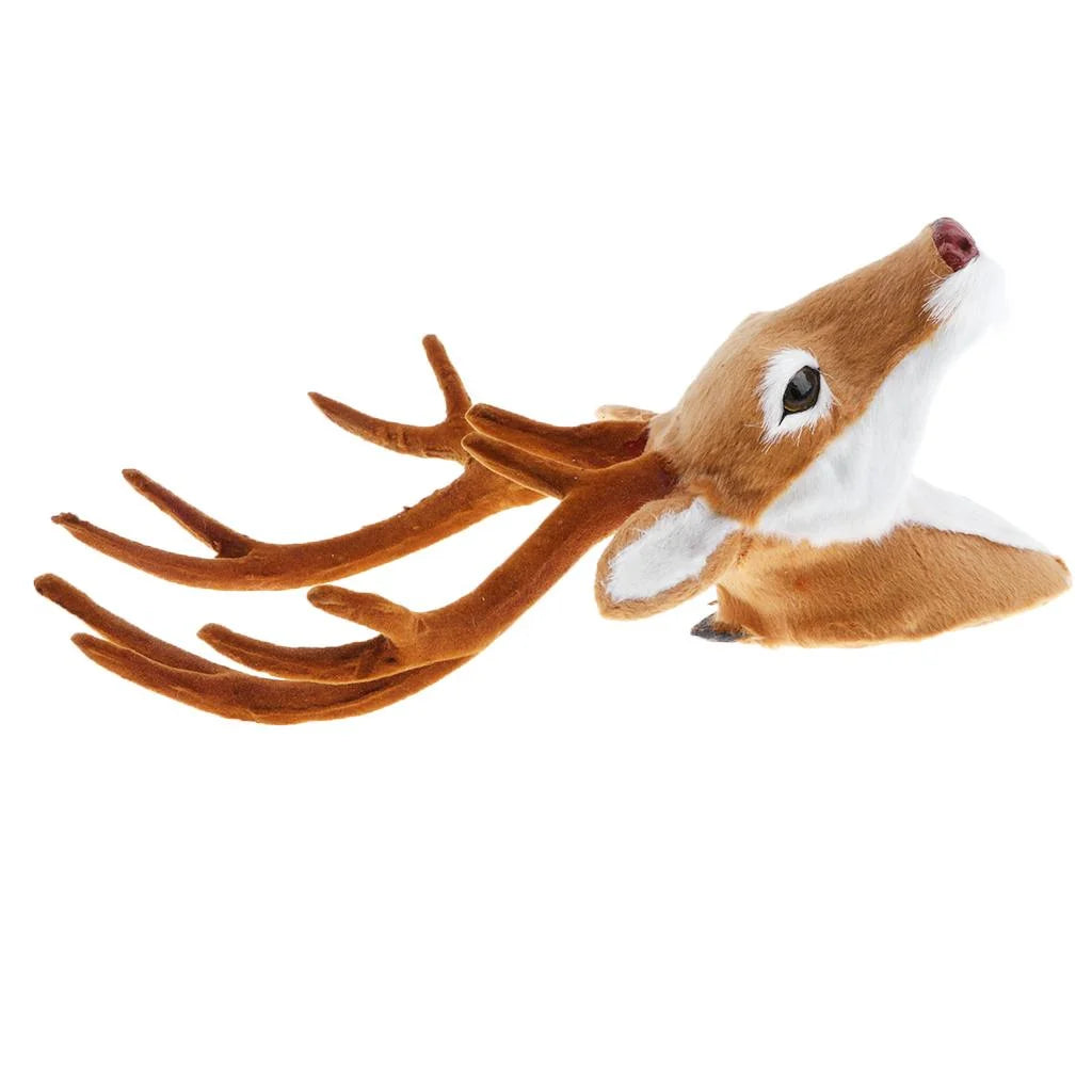 Stuffed Deer Head Wall Hanging Decor E977357