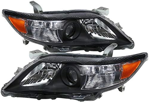 Clear Lens Projector Headlights Pair for Camry Base Sedan D595187